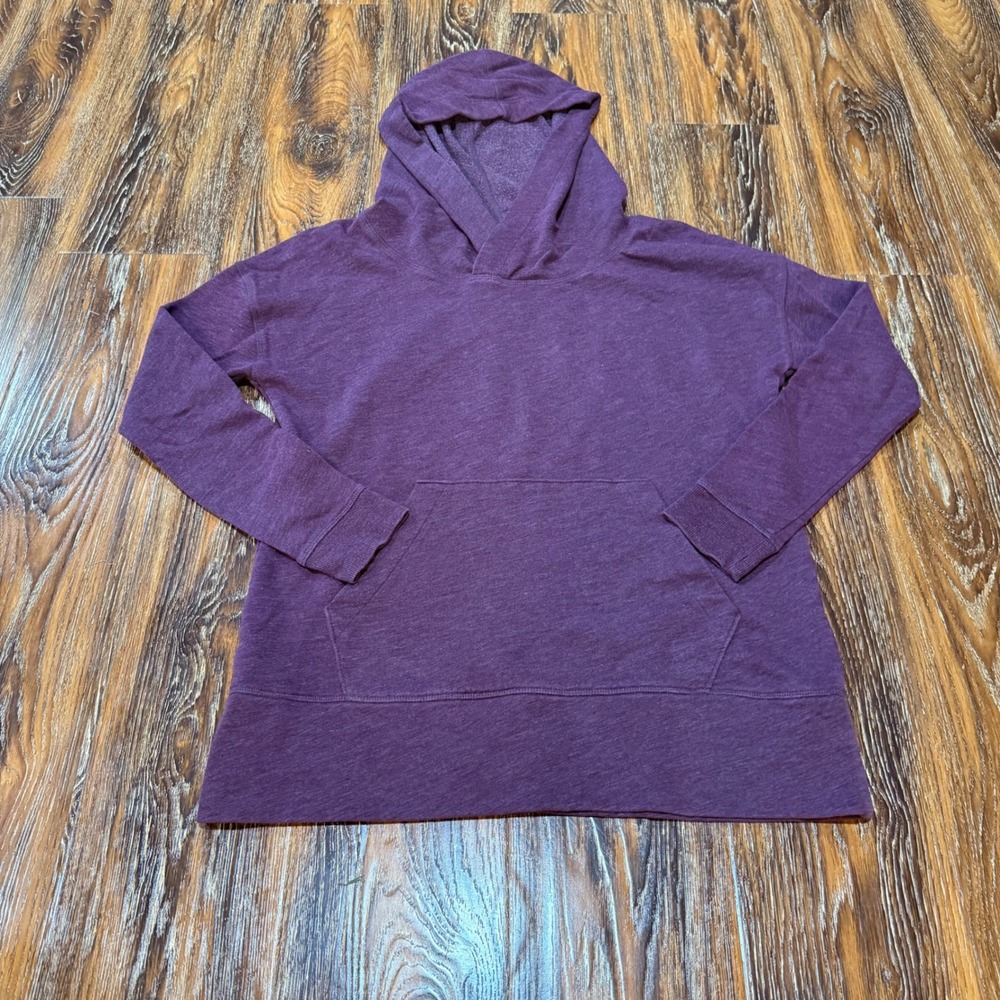 Victoria's Secret Womens Plum Purple Fleece Pullover Hoodie Sweatshirt Size M